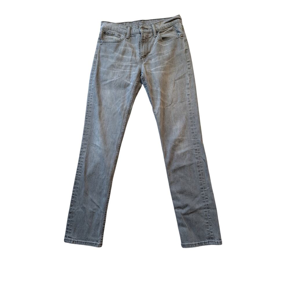 LEVI'S 511 Men's Jeans, size 32X34; Gray Denim; slim fit & styling; classic